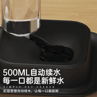 Automatic Water Dispensing Pet Food Bowl with Anti-Spill Design for Cats and Dogs