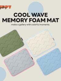 Puppygallery Cooling Memory Foam Pet Bed for Cats and Dogs, Washable Ice Silk Mat
