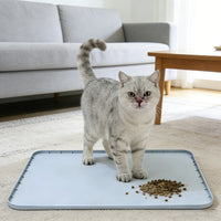 Multi-Size Silicone Cat Litter Mat Waterproof Non-Slip Pet Feeding Mat Easy Clean Splash-Proof