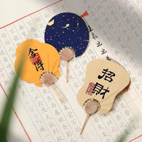 Miniature Hand-Painted Xuan Paper Fan Bookmark DIY Kit