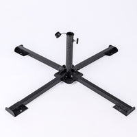 Large Outdoor Patio Umbrella Base Folding Cross Stand for Sunshade Advertising Umbrella