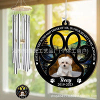 Classic European-Style Wooden Metal Wind Chime for Home Decor