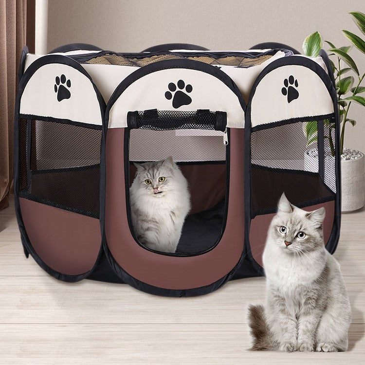Pet Birthing Whelping Box Enclosure for Cats and Dogs, Foldable Maternity Tent for Breeding and Post-Natal Care