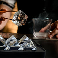 Large 8-Cavity Silicone Ice Cube Tray for Whiskey & Cocktails