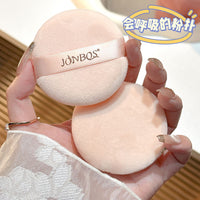 JONBOS Flocked Loose Powder Puff for Setting Makeup, Wet & Dry Use