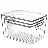 Clear Acrylic Storage Box with Lid for Toys, Clothes, Cosmetics, Snacks, Books, and Sundries