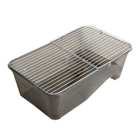 Turtle Tank with Lid, Square Plastic Pet Habitat for Turtles, Goldfish, Hamsters