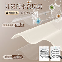 Waterproof Mildew-Resistant Shower Curtain with Magnetic Closure and Telescopic Rod for Bathroom