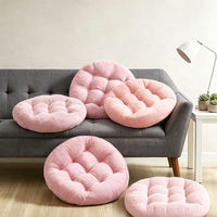 Japanese Style Linen Floor Cushion Thick Tatami Meditation Pillow for Living Room Bay Window