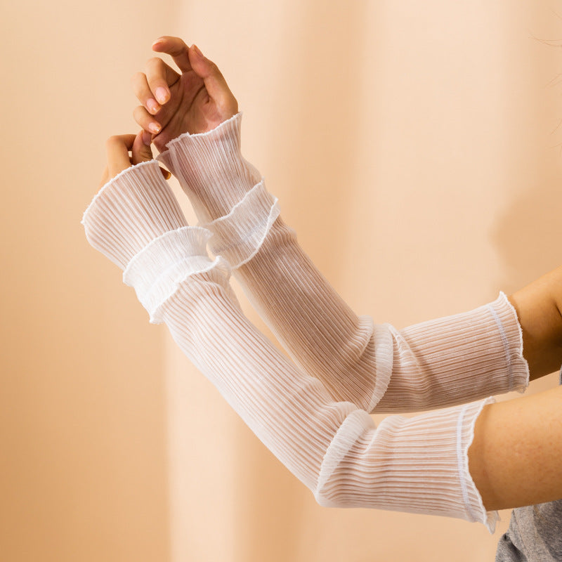 UV Protection Arm Sleeves for Women - Loose Fit Sun Protection for Cycling and Outdoor Activities