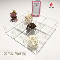 Acrylic 9-Compartment Storage Box for Jewelry and Small Items