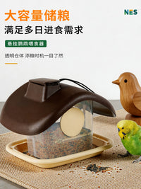 Outdoor Hanging Bird Feeder with Splash-Proof Design and Large Capacity