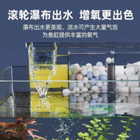 Acrylic Aquarium Filter Box 3-in-1 Water Circulation Oxygenation and Bacteria Cultivation