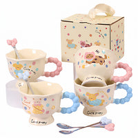 Ceramic Coffee Mug Gift Set with Gift Bag and Box, High-Value Design, Birthday Present, Water Cup