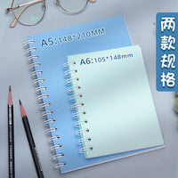 Macaron Color Coil-Bound Sketchbook for Artists, Portable A5/A6 Marker Paper Notebook
