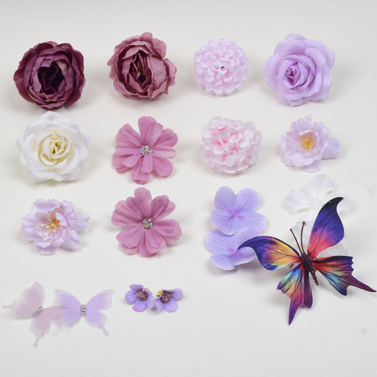 DIY Hanfu Hairpin Flower Material Kit for Photography and Crafting