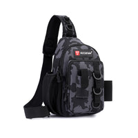 New Waterproof Lure Fishing Bag Multifunctional Shoulder Crossbody Tackle Bag Outdoor Fishing Rod Gear