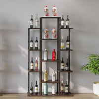 Modern Minimalist Floor-Standing Wine Cabinet Display Shelf for Home Living Room