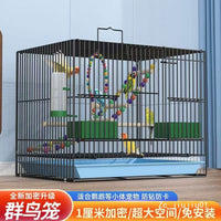 Extra Large Foldable Bird Cage for Parrots, Budgies, Mynah Birds, and Peonies - Complete Home Breeding Cage