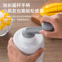 Manual Ice Shaver Machine for Homemade Shaved Ice and Slushies, Hand-Cranked Ice Crusher with Molds