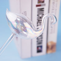 Swan Glass Self-Watering Globes for Potted Plants and Flowers