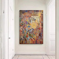 Abstract Art Wall Decor Painting for Living Room, Modern Luxury Aesthetic Framed Artwork