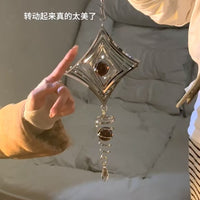 Dream Catcher Mandala Wind Chime DIY Kit with Rotating Butterfly Pendant for Indoor/Outdoor Decor