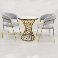 Minimalist Luxury Dining Chair and Table Set for Home, Restaurant, or Salon