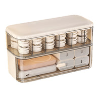 Large Capacity Data Cable Storage Box with Compartments for Charging Cables and Plugs, Desktop Organizer and Hub
