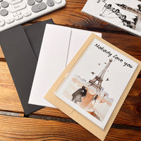 Vintage Kraft Paper Envelopes for Postcards and Cards, 12.5x17.5cm