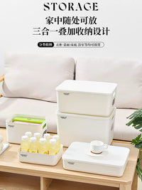 A4 Paper Storage Box Desktop Organizer for Office Documents and Test Papers, Transparent