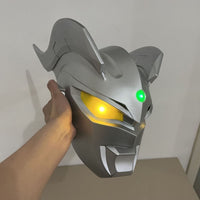Touch-Activated Light-Up Ultraman Helmet for Cosplay - Adult and Kids Sizes