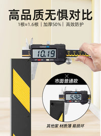 Rubber Corner Guard Wall Protector Strip for Garage Parking Lots and Pillars, Reflective Safety Bumper