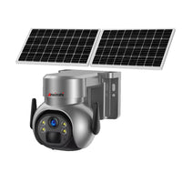 Outdoor Dual Solar Panel WiFi PTZ Battery Camera Wireless Low Power Long Standby Monitoring