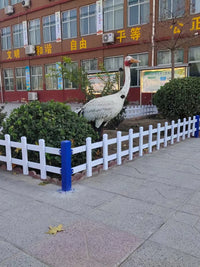 Galvanized Steel Garden Fence Outdoor Yard Flower Bed Vegetable Patch Kindergarten Barrier
