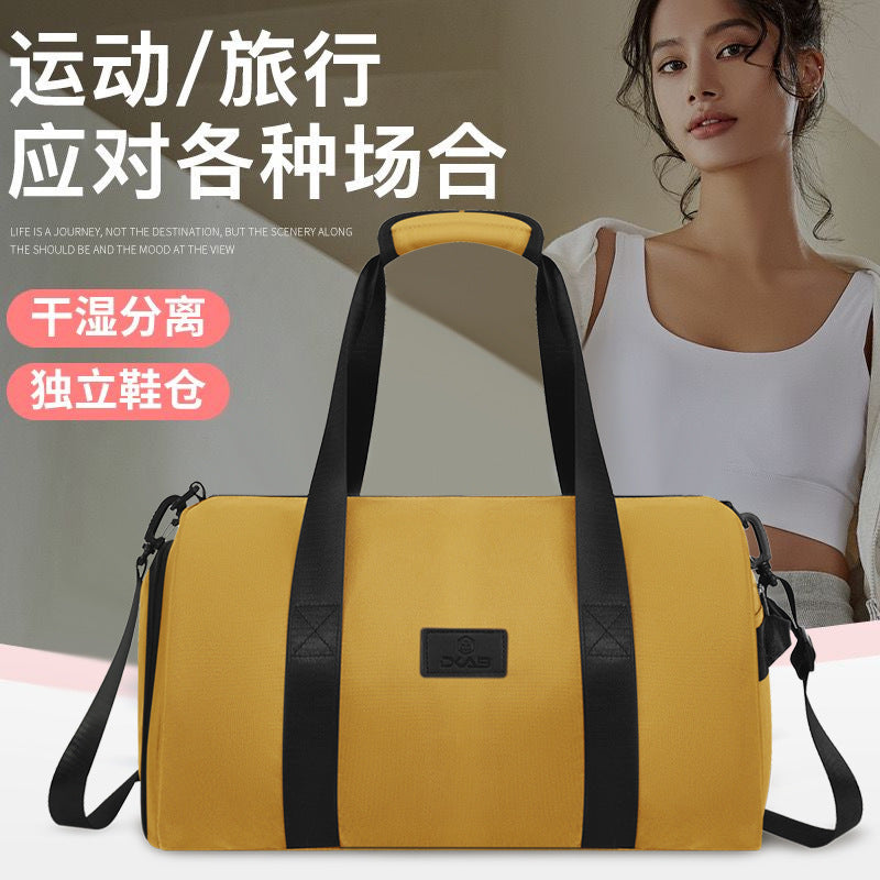Unisex Dry Wet Separation Gym Bag with Shoe Compartment, Handbag Shoulder Bag for Travel Outdoor Sports Swimming