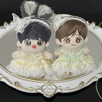 Handmade 10cm Cotton Doll Dress Cute Princess Floral Outfit for Starfish Body Dolls