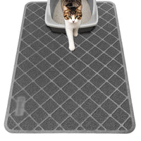Cat Litter Box Mat PVC Mesh Trap Pad with Non-Slip Backing