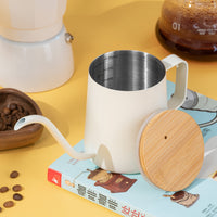 Mini Gooseneck Pour Over Coffee Kettle, 304 Stainless Steel Drip Filter Pot for Home Use