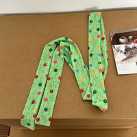 Versatile Polka Dot Hair Scarf Headband for Women - Long Ribbon Style