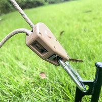 4mm 4m Tent Guy Line with Pulley Adjuster for Camping Tarps