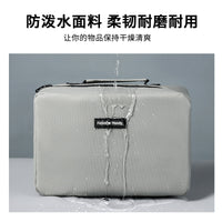 Men's Accordion Toiletry Bag Portable Travel Organizer Large Capacity Wet/Dry Separation Cosmetic Bag