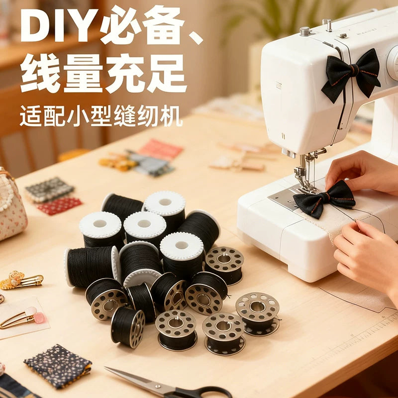 Sewing Machine Bobbins with Thread Set for Home Use
