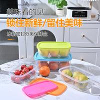 Microwave-Safe Food Storage Containers with Airtight Lids - Rainbow Fruit Design