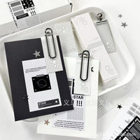 Star Long Strip Card Holder DIY Seal Decorative Clip Minimalist Small Card