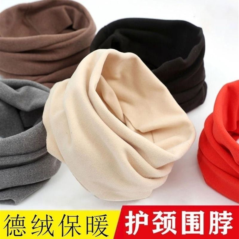 Velvet Fleece Neck Warmer for Men and Women, Thermal Neck Gaiter Scarf for Winter