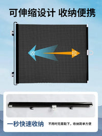 Retractable Pet Safety Gate for Dogs and Cats, No-Drill Indoor Stairway and Doorway Barrier