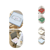 Cartoon Animal Faux Leather Seat Cushion for Office Chair, 40x40cm Non-Slip Wear-Resistant