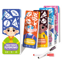 Kids Math Flash Cards Early Education Addition Subtraction Multiplication Division Fraction Learning Aids