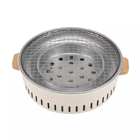 Indoor Outdoor Charcoal Grill Set with Water Ring for Tea Ceremony and BBQ